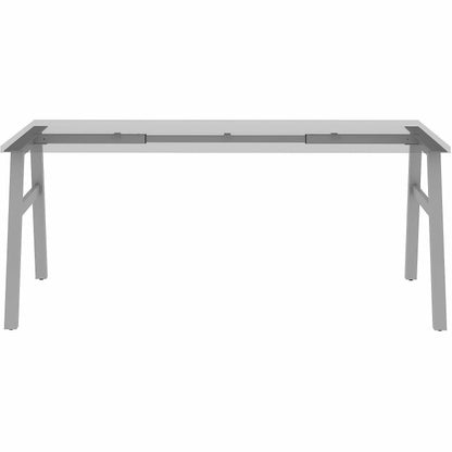 Lorell Table Base, Powder Coated A-shaped, Silver Base, 28.50" Height x 71.60" Width x 23.20" Depth (LLR16289)