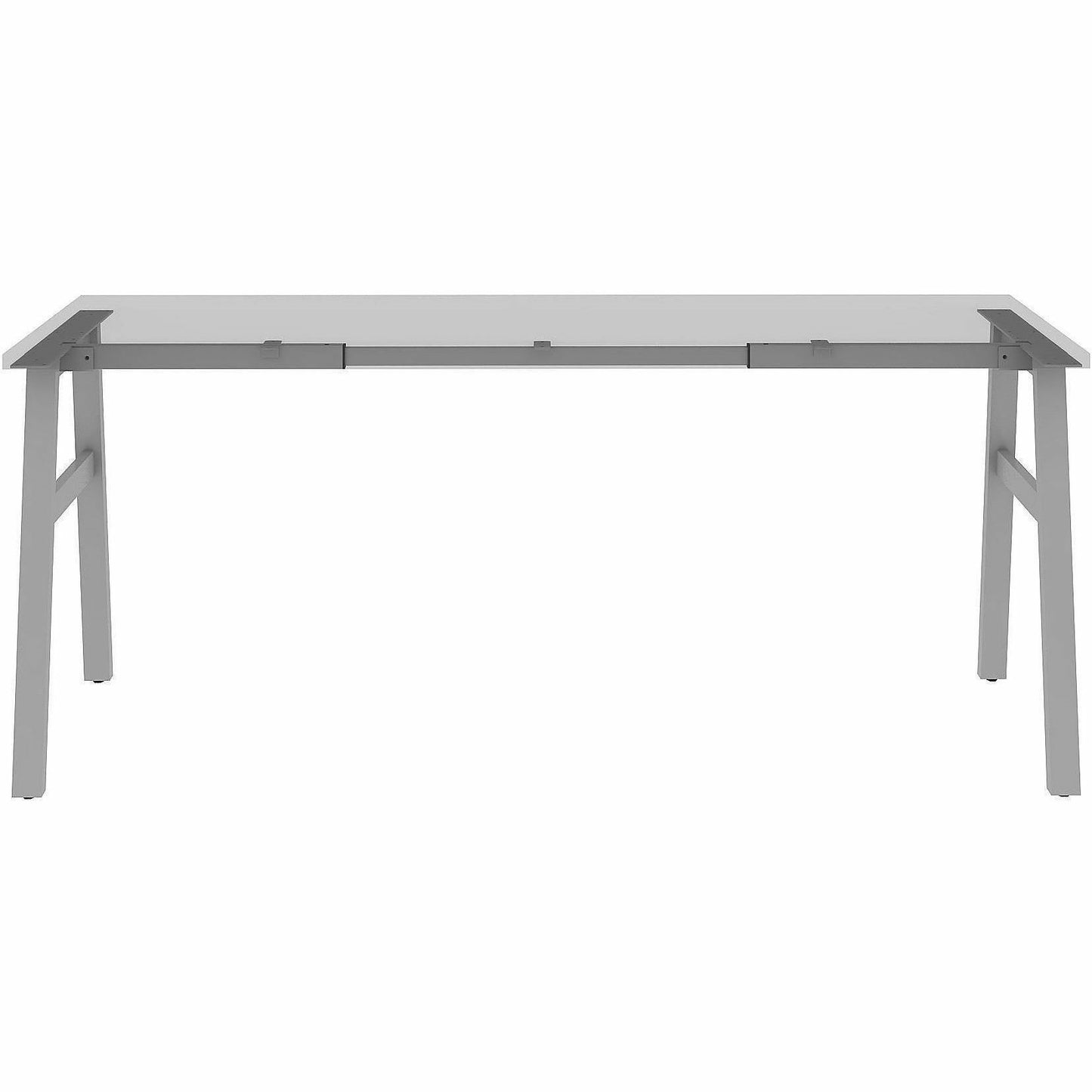 Lorell Table Base, Powder Coated A-shaped, Silver Base, 28.50" Height x 71.60" Width x 23.20" Depth (LLR16289)