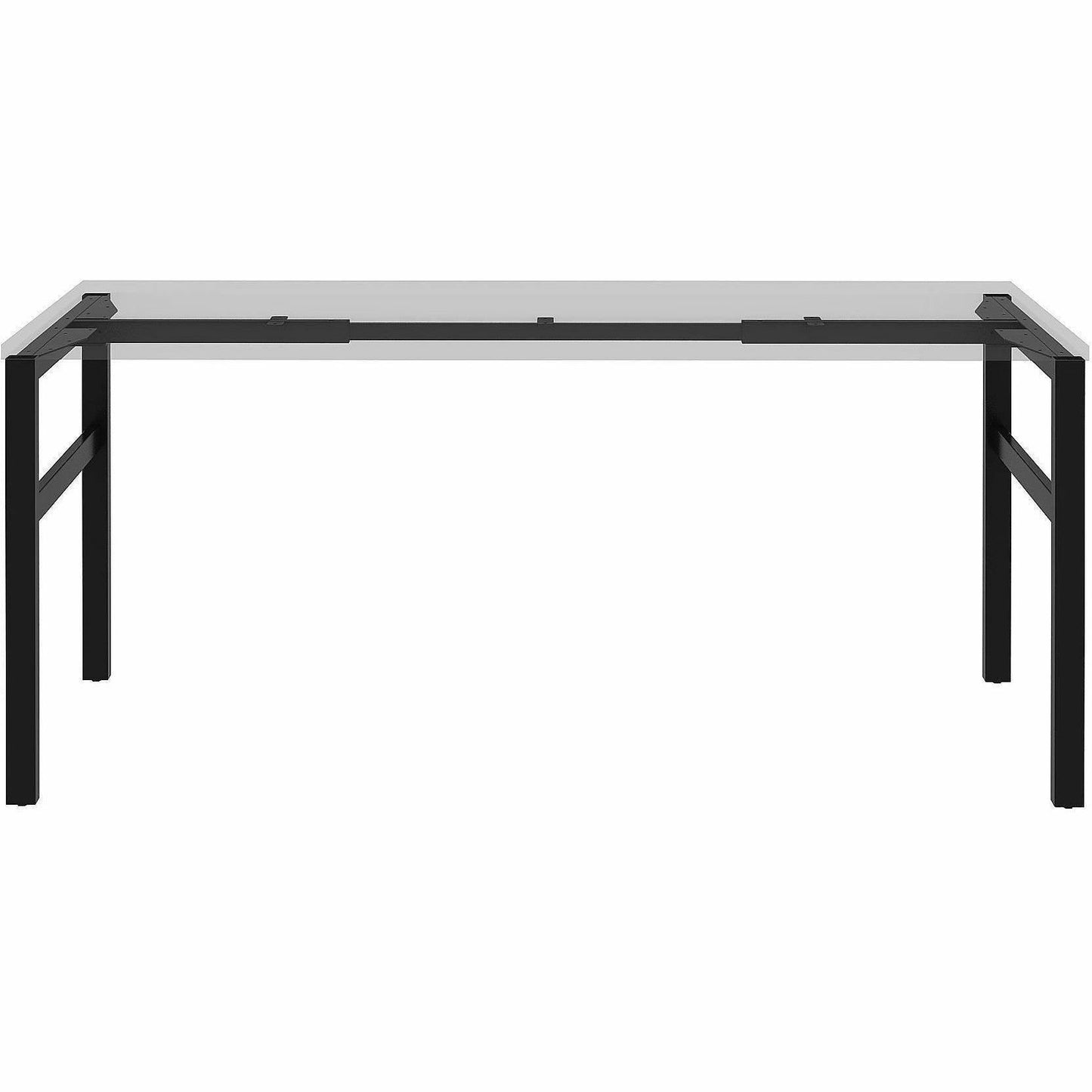 Lorell Table Base, Powder Coated H-shaped, Black Base, 28.50" Height x 71.60" Width x 23.20" Depth (LLR16280)