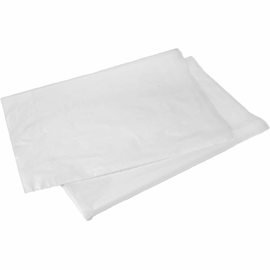 Genuine Joe Linear Low Density Can Liners, 24" Length x 32" Width x 0.35 mil (9 Micron), Clear, 500/Carton (GJO24320)