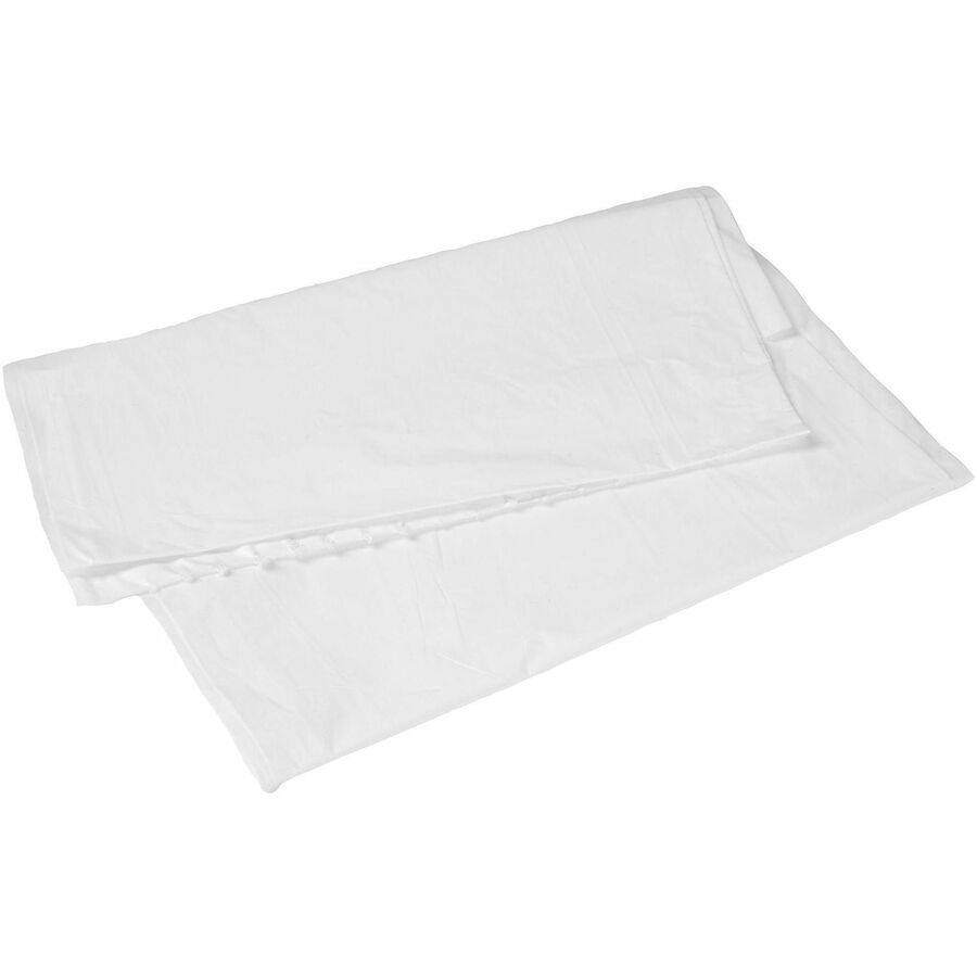 Genuine Joe Linear Low Density Can Liners, 30" Length x 36" Width x 0.75 mil (19 Micron), White, 200/Carton (GJO51100)