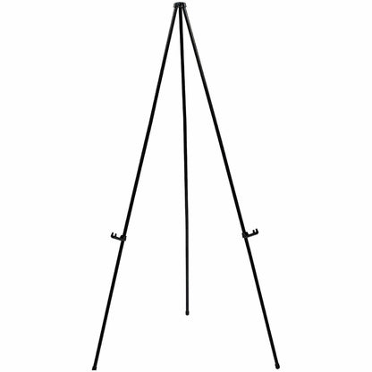 Lorell Presentation Easel, 20 lb Load Capacity, Aluminum, Steel, Metal, Black (LLR43027)