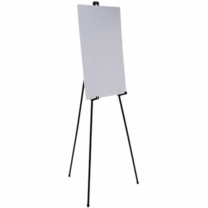 Lorell Presentation Easel, 20 lb Load Capacity, Aluminum, Steel, Metal, Black (LLR43027)
