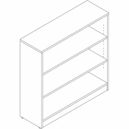 Lorell Sturdy 3-Shelf Bookcase, Modern Elm (LLR66340)