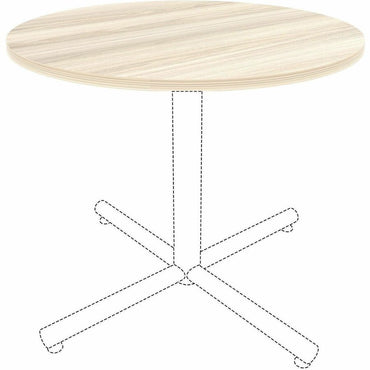 Lorell Essentials Hospitality/Conference 36" Round Table Top, Modern Elm (LLR66363)