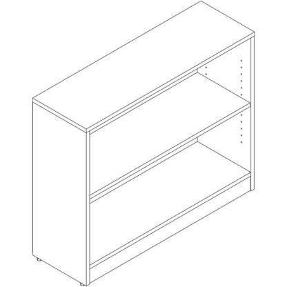 Lorell Sturdy 2-Shelf Bookcase, Modern Elm (LLR66339)