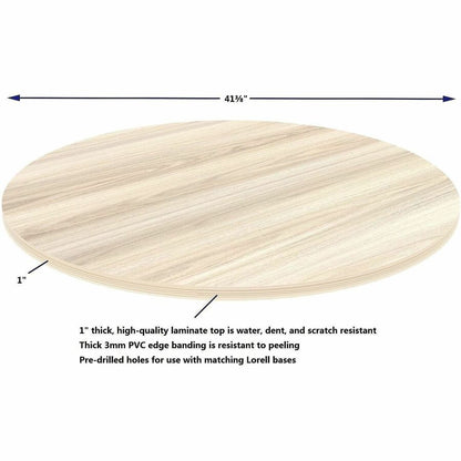 Lorell Essentials Hospitality/Conference 42" Round Table Top, Modern Elm (LLR66362)