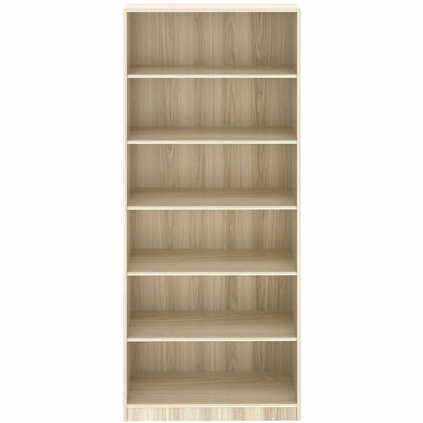 Lorell Sturdy 6-Shelf Bookcase, Modern Elm (LLR66344)