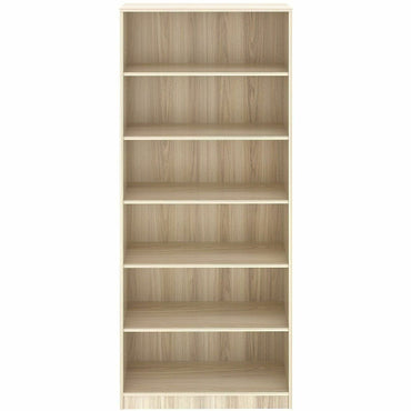 Lorell Sturdy 6-Shelf Bookcase, Modern Elm (LLR66344)