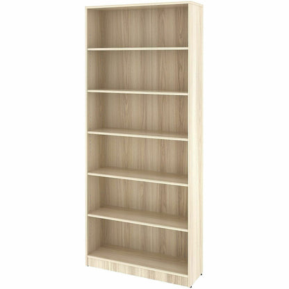 Lorell Sturdy 6-Shelf Bookcase, Modern Elm (LLR66344)