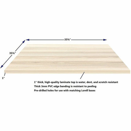 Lorell Essentials Hospitality/Conference 36" Square Table Top, Modern Elm (LLR66365)