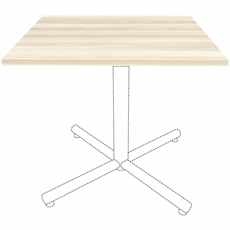Lorell Essentials Hospitality/Conference 36" Square Table Top, Modern Elm (LLR66365)