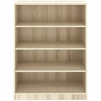 Lorell Sturdy 4-Shelf Bookcase, Modern Elm (LLR66341)