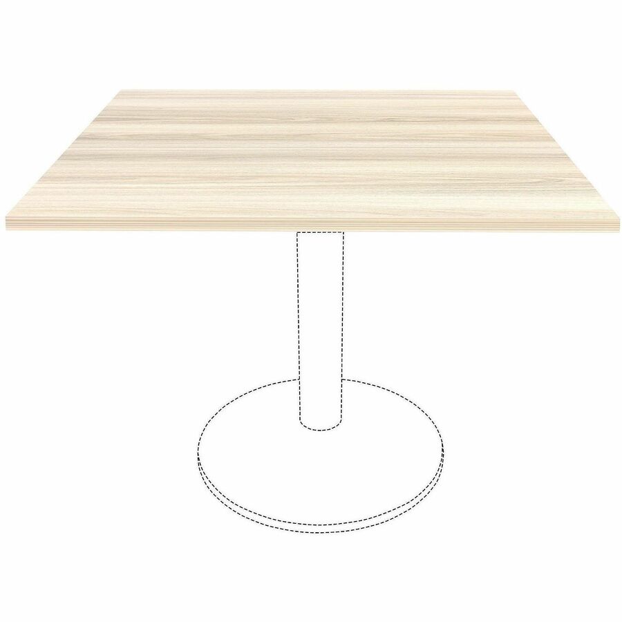 Lorell Essentials Hospitality/Conference 42" Square Table Top, Modern Elm (LLR66364)