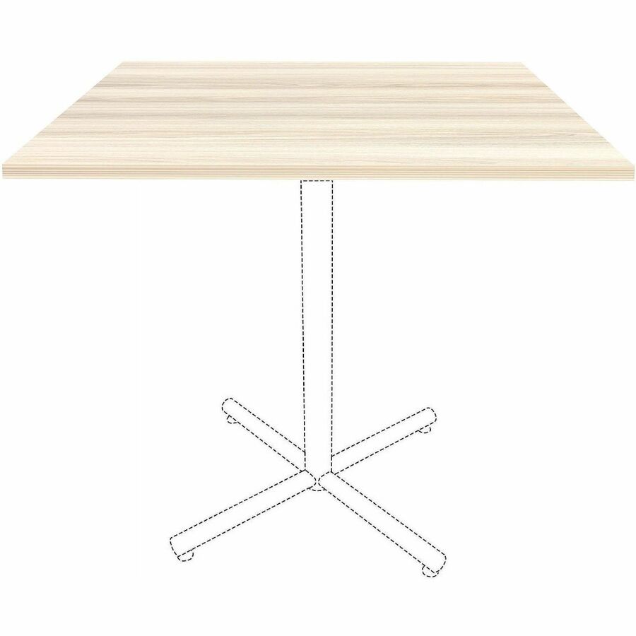 Lorell Essentials Hospitality/Conference 42" Square Table Top, Modern Elm (LLR66364)