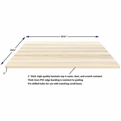 Lorell Essentials Hospitality/Conference 42" Square Table Top, Modern Elm (LLR66364)