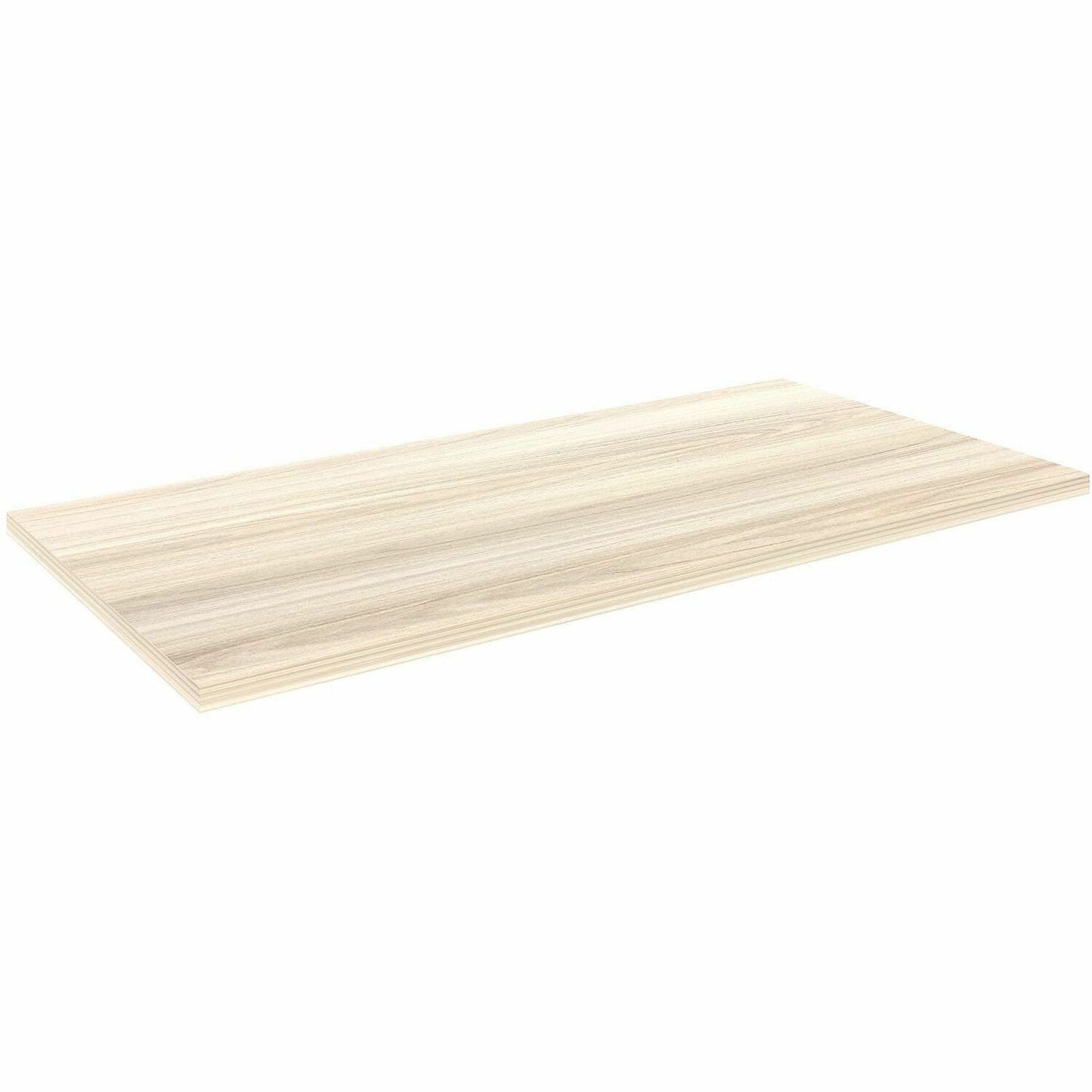 Lorell Multi-Purpose Tabletop, Laminated Rectangle Top, 24" w x 48" d x 1" Thickness, 1" h, Modern Elm (LLR66355)