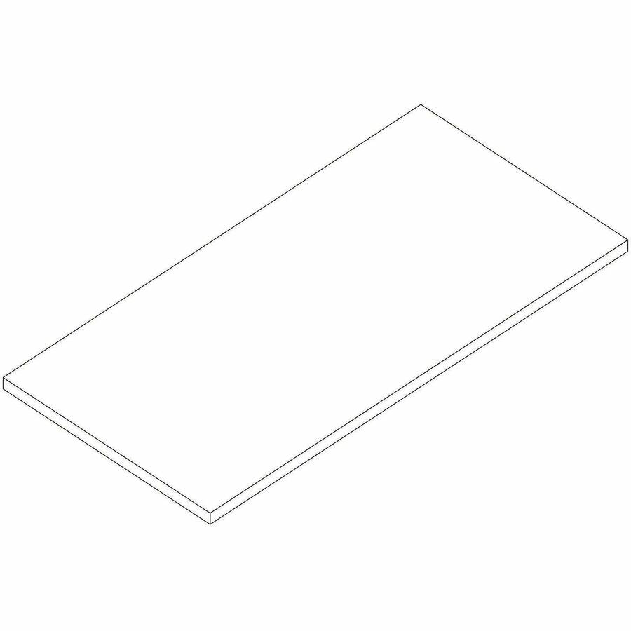 Lorell Multi-Purpose Tabletop, Laminated Rectangle Top, 24" w x 48" d x 1" Thickness, 1" h, Modern Elm (LLR66355)