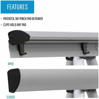 Lorell Presentation Easel, Silver (LLR43050)