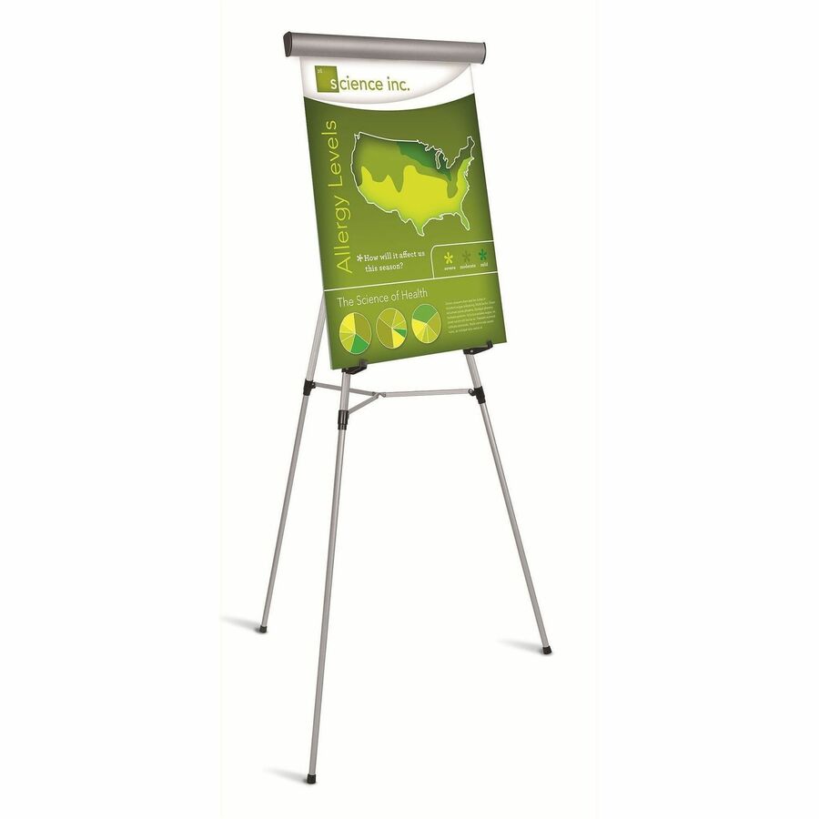 Lorell Presentation Easel, Silver (LLR43050)