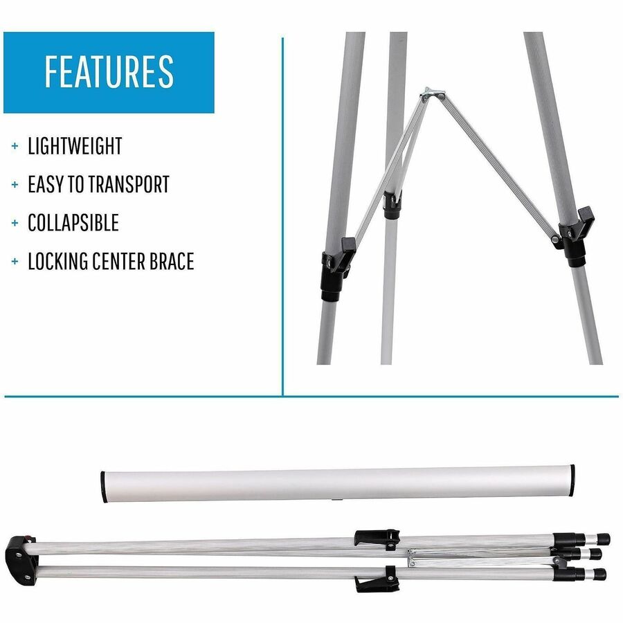 Lorell Presentation Easel, Silver (LLR43050)