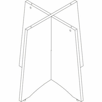 Lorell Essentials Sturdy Table Base, Assembly Required, Modern Elm (LLR66360)