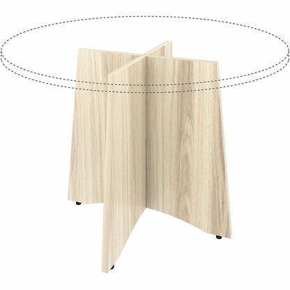 Lorell Essentials Sturdy Table Base, Assembly Required, Modern Elm (LLR66360)