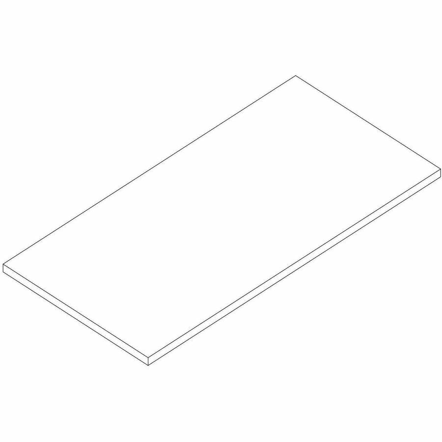 Lorell Multi-Purpose Tabletop, Laminated Rectangle Top, 24" w x 60" d x 1" Thickness, 1" h, Modern Elm (LLR66354)
