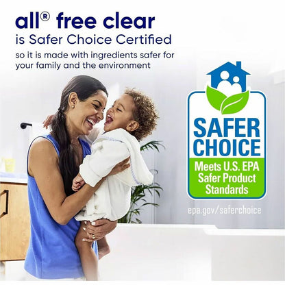all Free Clear Liquid Laundry Detergent,, 118 fl oz (3.7 quart) (DIA47463EA)