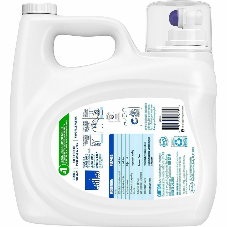 all Free Clear Liquid Laundry Detergent,, 118 fl oz (3.7 quart) (DIA47463EA)
