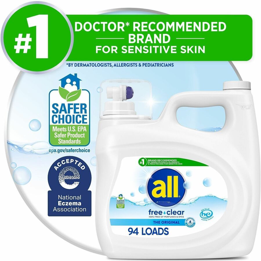 all Free Clear Liquid Laundry Detergent,, 118 fl oz (3.7 quart) (DIA47463EA)