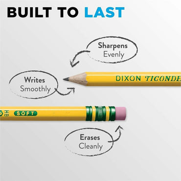 Ticonderoga X13972 Wood Pencil, Yellow Barrel, HB/#2, Broad Point, 72/Pack (DIXX139720001)