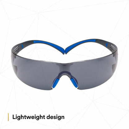 3M SecureFit Protective Eyewear, Gray Frame (MMMSF402SGAFBLU)
