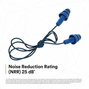 3M Earplugs, Blue (MMM3404007CT)