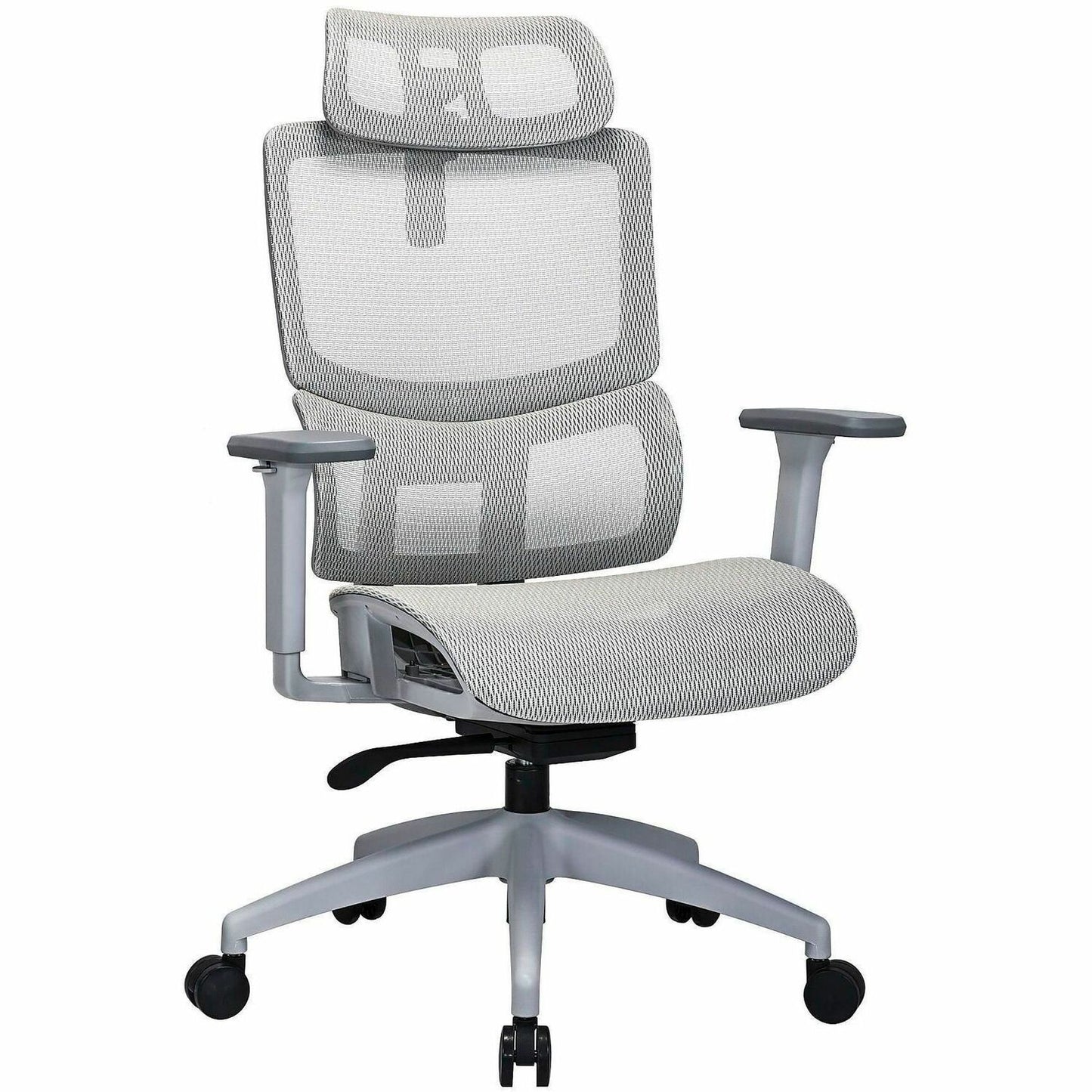 Lorell Ripley All-Mesh High-Back Chair with Articulating Lumbar Support, Gray (LLR63201)