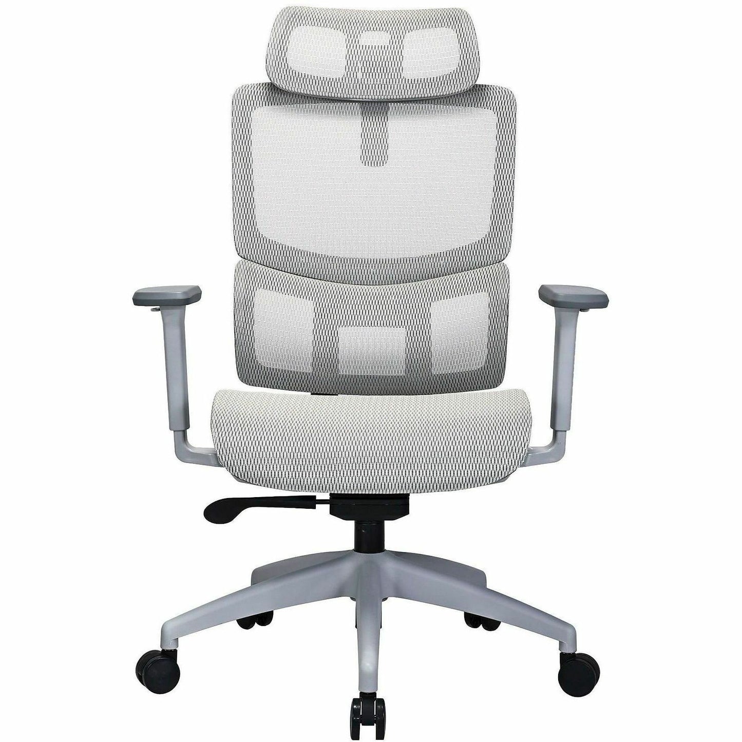 Lorell Ripley All-Mesh High-Back Chair with Articulating Lumbar Support, Gray (LLR63201)
