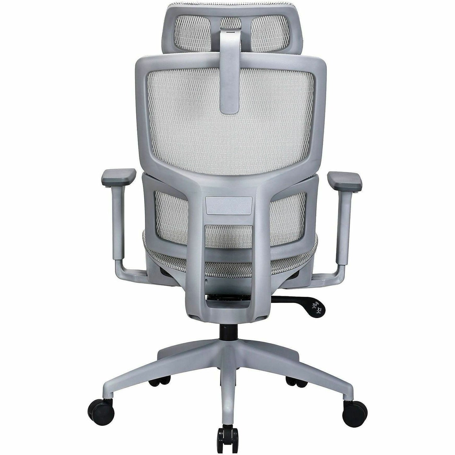 Lorell Ripley All-Mesh High-Back Chair with Articulating Lumbar Support, Gray (LLR63201)
