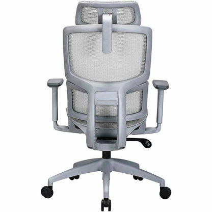 Lorell Ripley All-Mesh High-Back Chair with Articulating Lumbar Support, Gray (LLR63201)