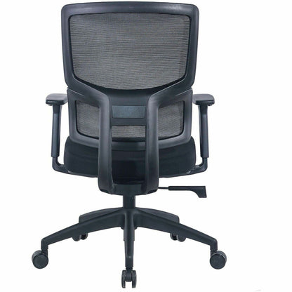 Lorell Ripley Mid Mesh-Back Chair with Articulating Lumbar Support, Black (LLR63204)