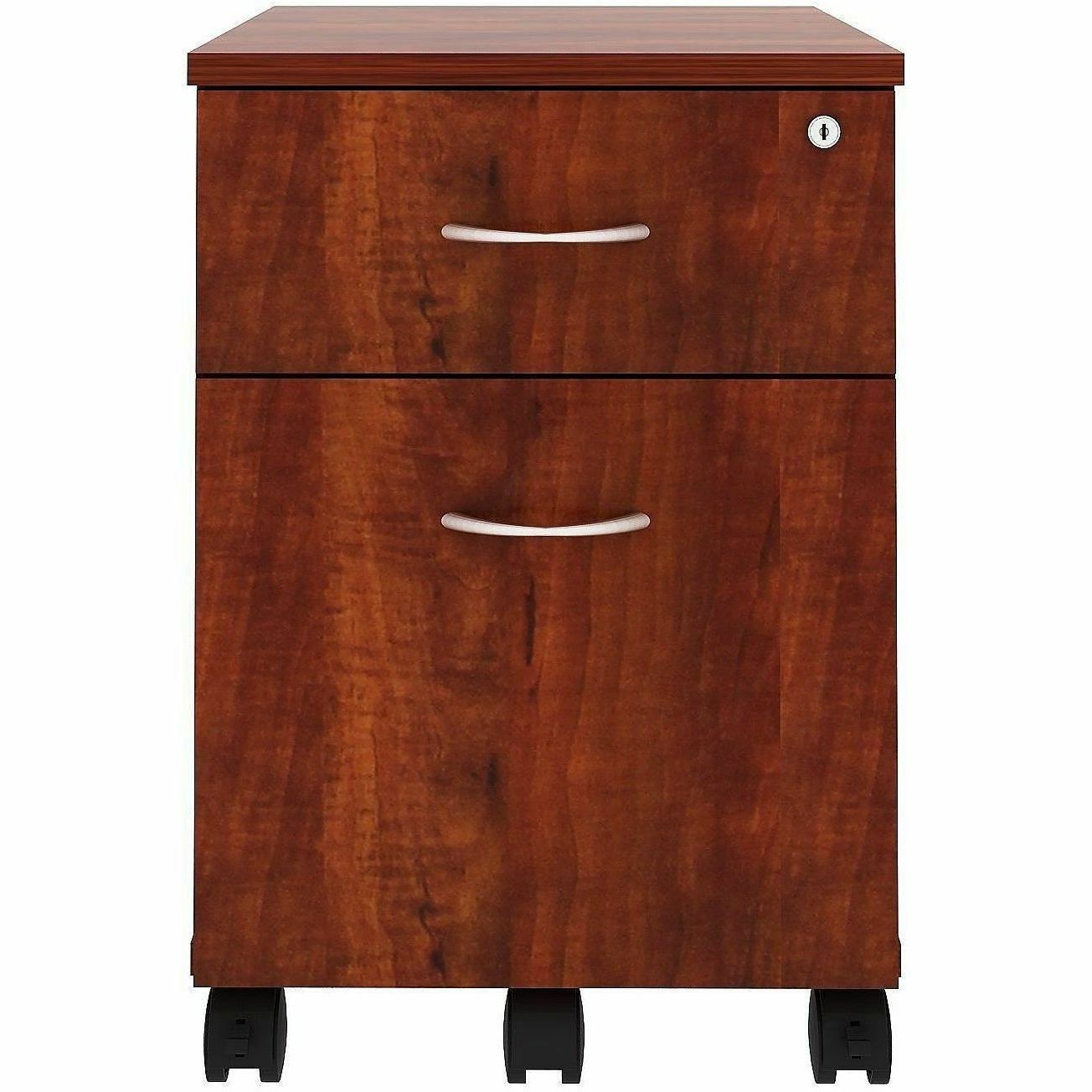 Lorell 2-Drawer Mobile File Cabinet, Cherry (LLR16239)