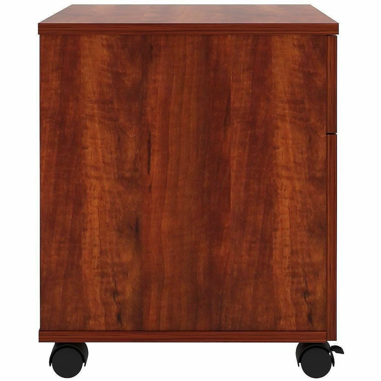 Lorell 2-Drawer Mobile File Cabinet, Cherry (LLR16239)