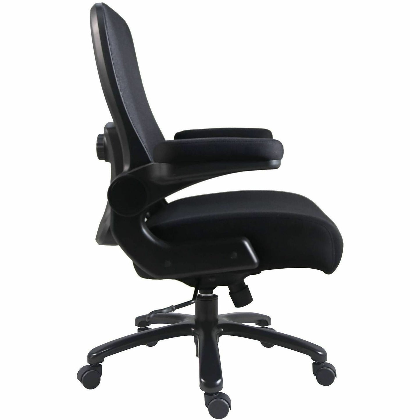 Lorell Big & Tall Flip Arm Chair, Mesh, Fabric (LLR40220)