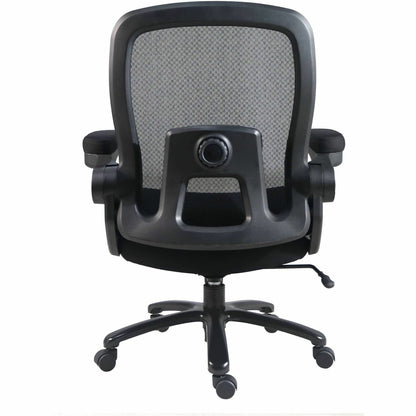 Lorell Big & Tall Flip Arm Chair, Mesh, Fabric (LLR40220)