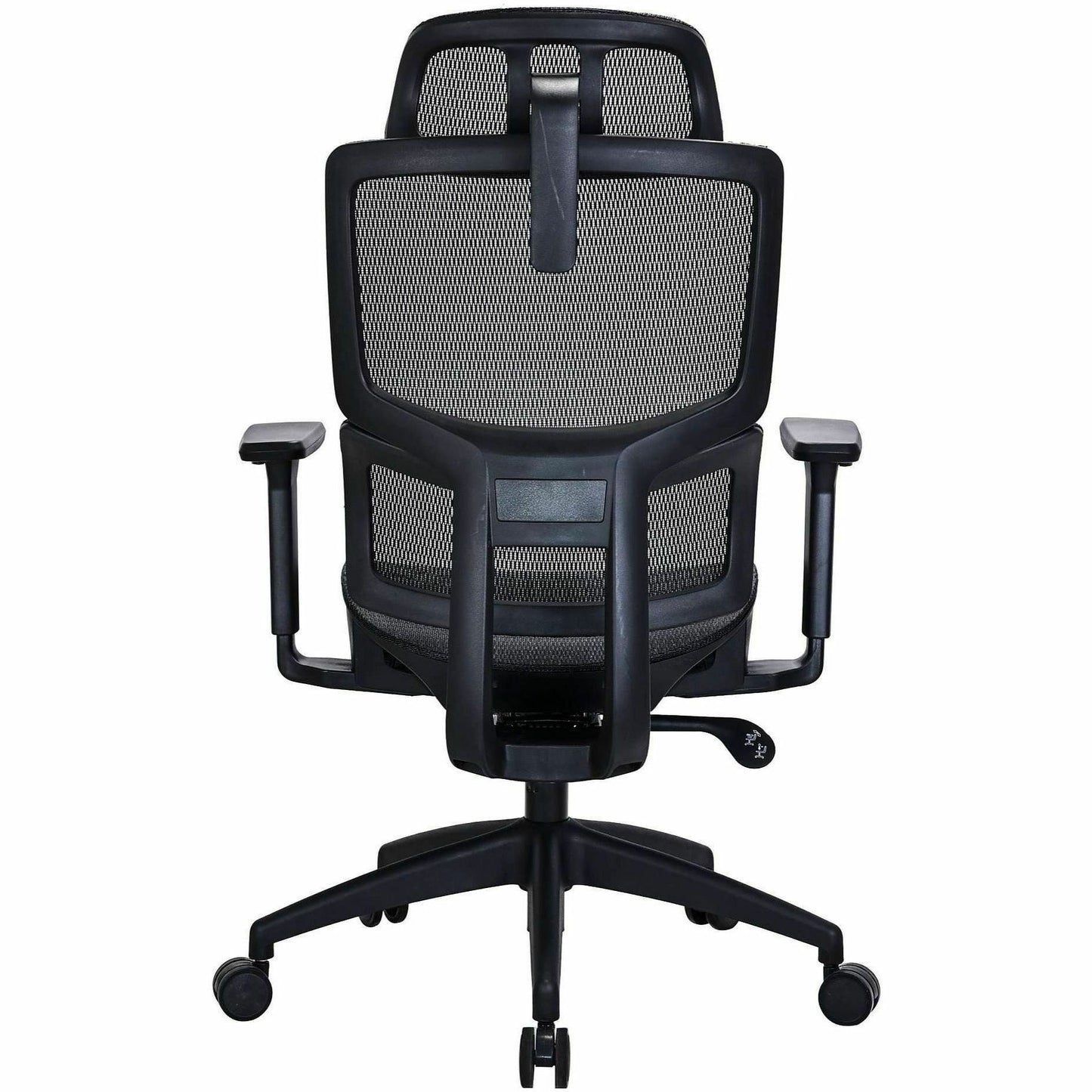 Lorell Ripley All-Mesh High-Back Chair with Articulating Lumbar Support, Black (LLR63200)