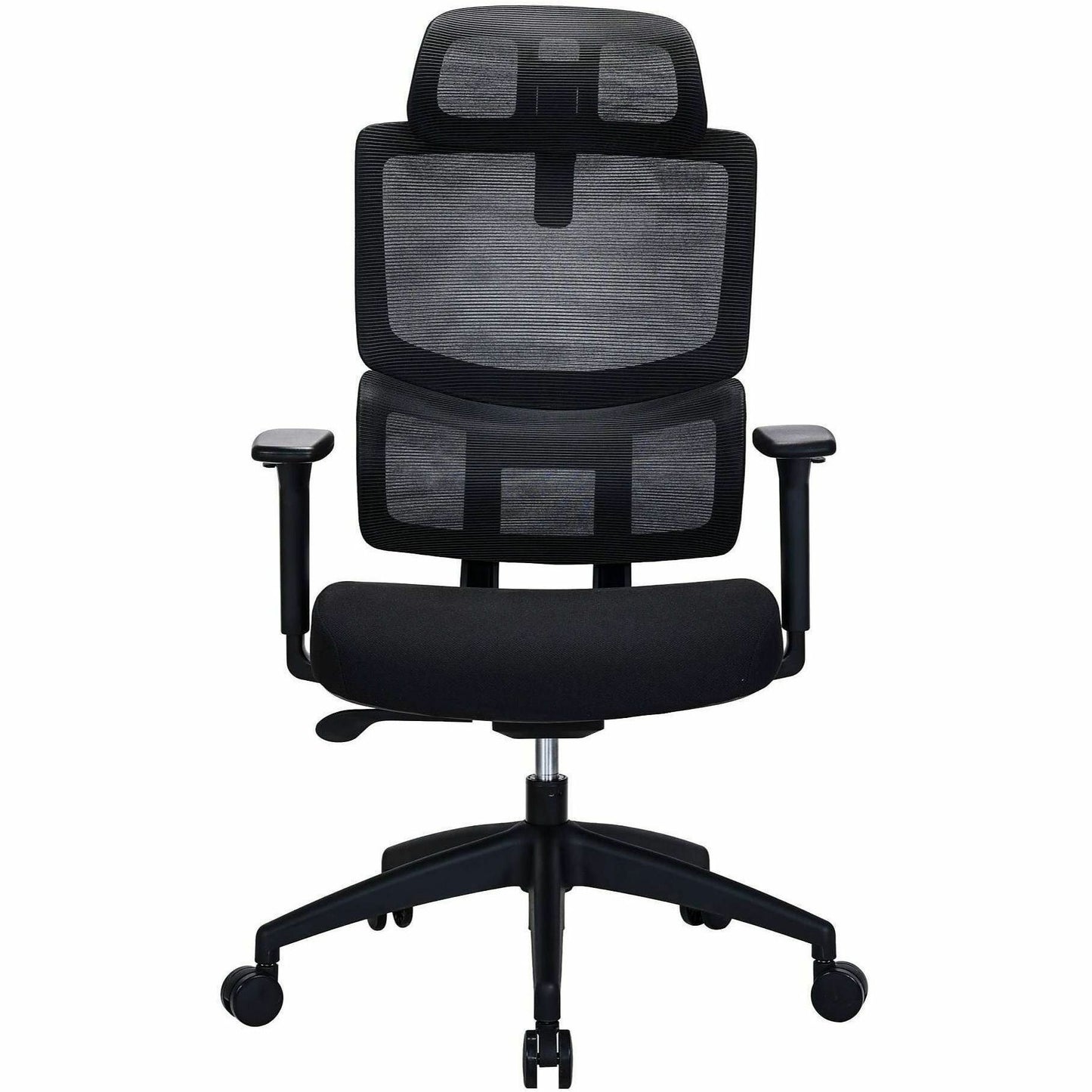 Lorell Ripley High Mesh-Back Chair with Articulating Lumbar Support, Black (LLR63202)