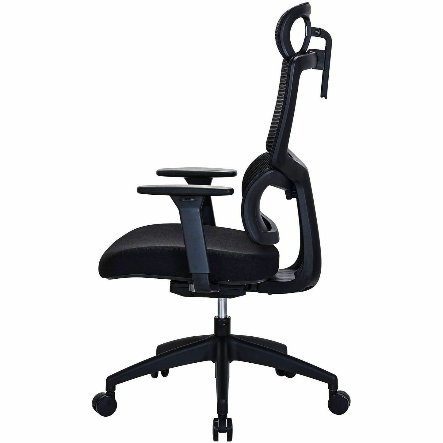 Lorell Ripley High Mesh-Back Chair with Articulating Lumbar Support, Black (LLR63202)