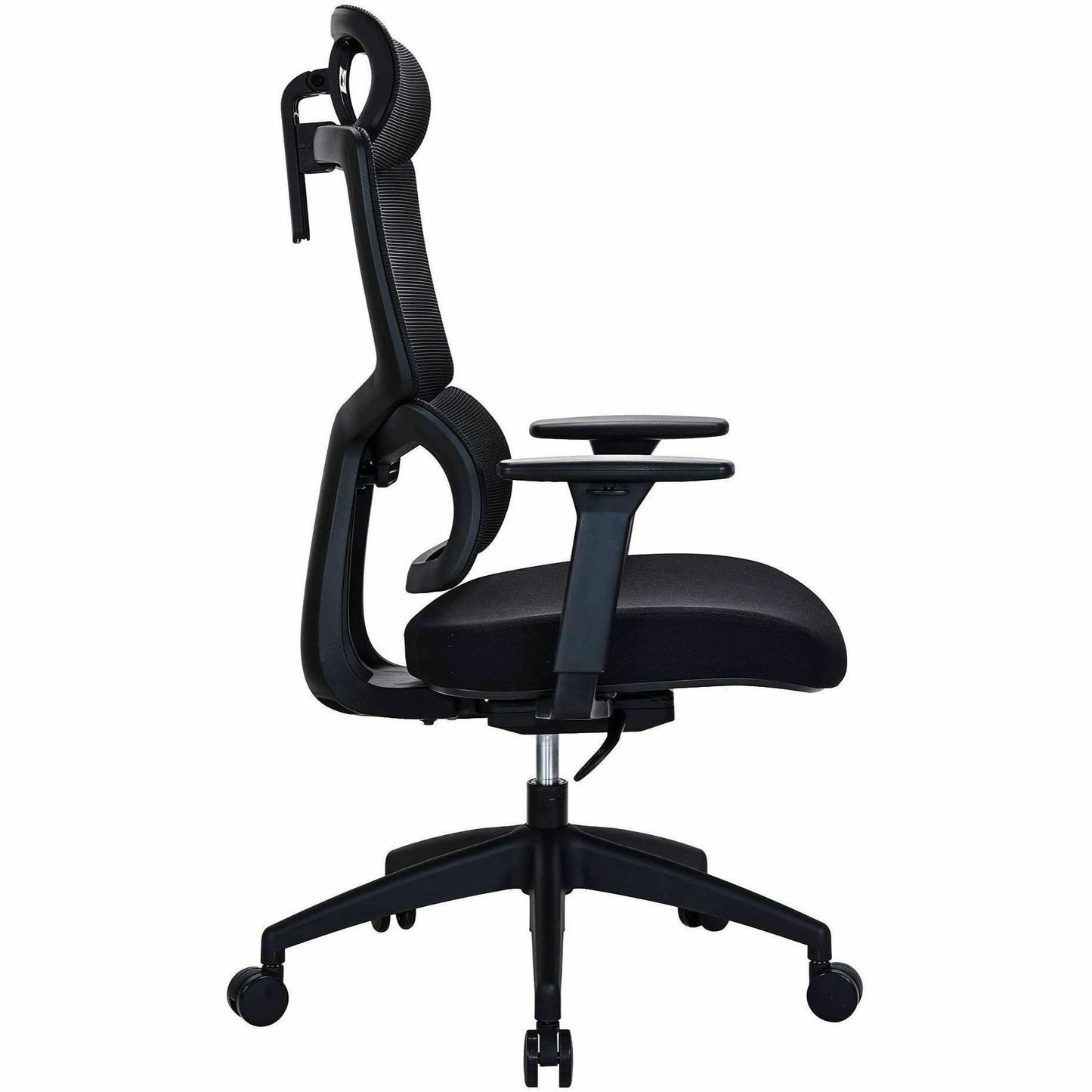 Lorell Ripley High Mesh-Back Chair with Articulating Lumbar Support, Black (LLR63202)
