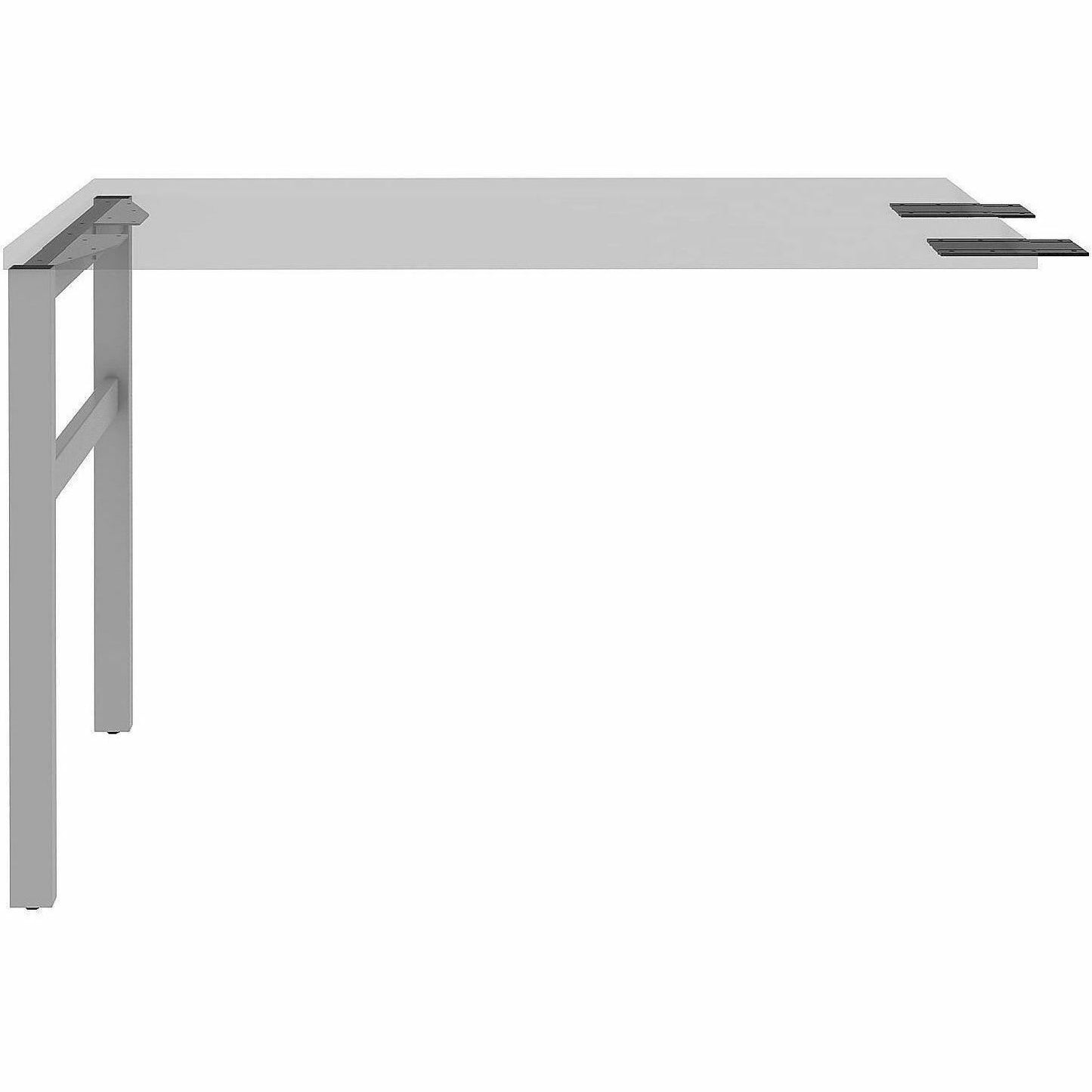 Lorell 16285 Adjustable Table Leg Bases & Returns, Silver (LLR16285)