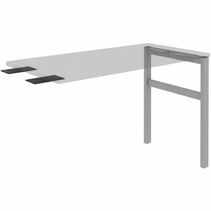 Lorell 16285 Adjustable Table Leg Bases & Returns, Silver (LLR16285)