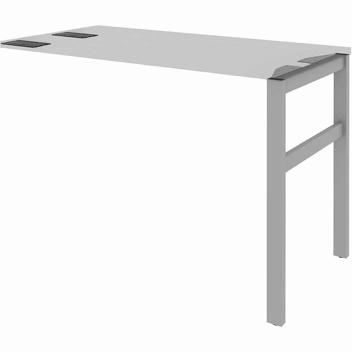Lorell 16285 Adjustable Table Leg Bases & Returns, Silver (LLR16285)